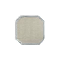 A square, beige 6x6 Cummerbund Armor Set by Premier Body Armor—with white edges and rounded corners inspired by ballistic defense—appears against a plain white background.