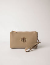 Detailed Zip Up Purse With Detachable Strap
