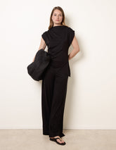 Soft Jersey Asymmetric Hem Set