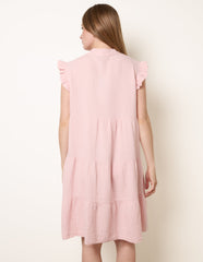 Cheesecloth Frill Sleeve Tunic
