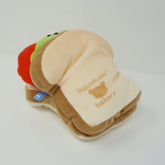 2015 Cat Kiiroitori in Sandwich Plush - Lawson Limited Lazy Cat Neko Theme Rilakkuma - San-X