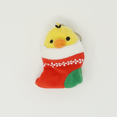 2015 Kiiroitori in Christmas Stocking Prize Toy Plush Keychain - Christmas Rilakkuma - San-X