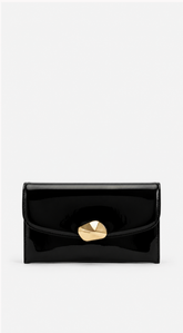 Noir Luxe Clutch Bag - Black