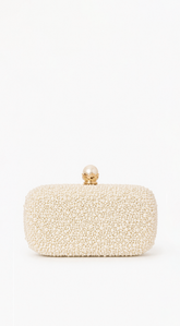 Opal Essence Pearl Clutch - Gold