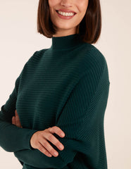 Ribbed Batwing Jumper