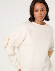 Bow Sleeve Sweatshirt