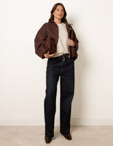 Elasticated Waist Jeans With Tie