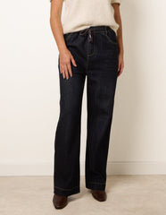 Elasticated Waist Jeans With Tie