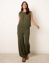 Studded Detailed Balloon Trouser Set