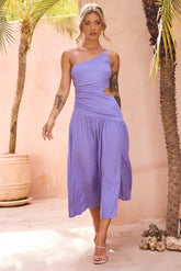 Going Somewhere Midi Dress - Cornflower