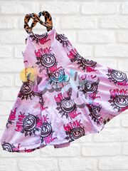 Leopard Blink Snapdragon Dress