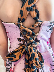 Leopard Blink Snapdragon Dress