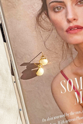 Moonrise Melody Earrings - White