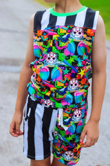 Neon Myers Creed Tank & Pocket Shorts