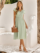ALWAYS FALLING PAISLEY TIERED MIDI DRESS - SAGE