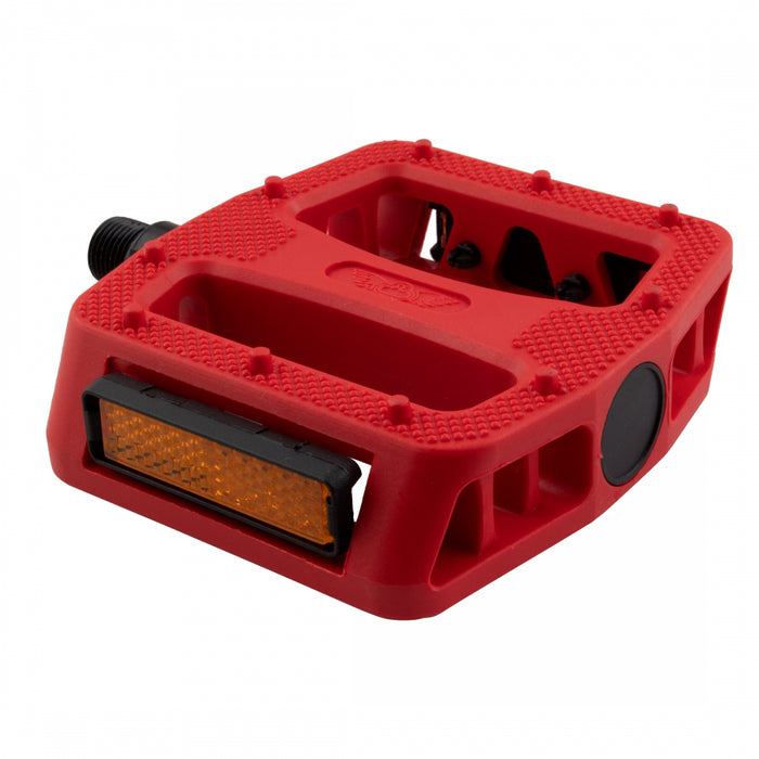 SE BIKES 12 OCLOCK NYLON 9/16 RED PEDALS
