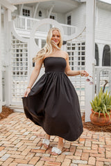 Chateau Days Strapless Maxi Dress