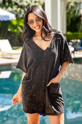 Lounge Look Washed T-Shirt Romper