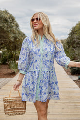 FINAL SALE - Blossom Breeze Floral Mini Dress