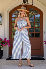 Summer Soiree Blue Stripe Jumper