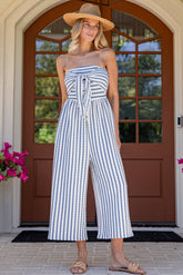 Summer Soiree Blue Stripe Jumper