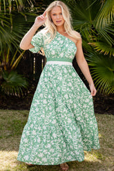As Time Flies Floral Maxi Dress