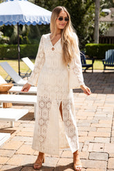 Put Together Pretty Natural Detailed Maxi Dress