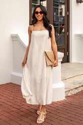 A Little Bit Of Love Linen Maxi Dress