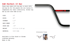 S&M Perfect 10 BMX Handlebars - POWERS BMX