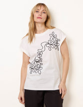 T-Shirt With Floral Embroidery