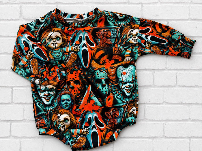 12m RTS sweater romper w snaps