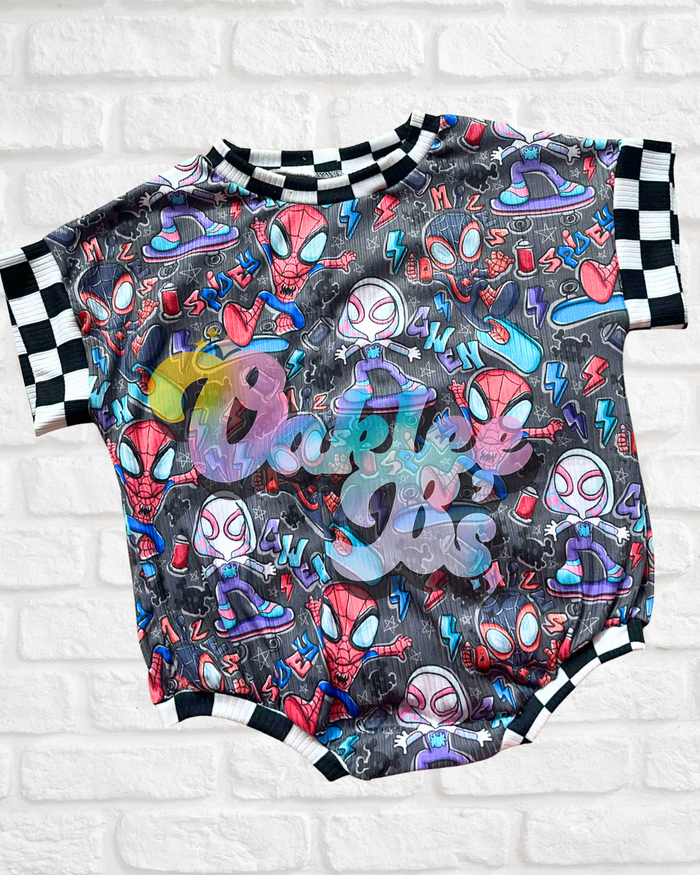18m RTS tee romper w snaps