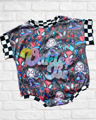18m RTS tee romper w snaps