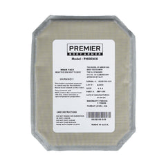 A rectangular Premier Body Armor 6x8 Cummerbund Armor Set panel offers NIJ certified Level IIIA protection, featuring care instructions, serial number, size, ballistic rating, and manufacturing details on a central white label.