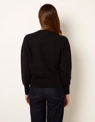 Gold Flower Button Cardigan