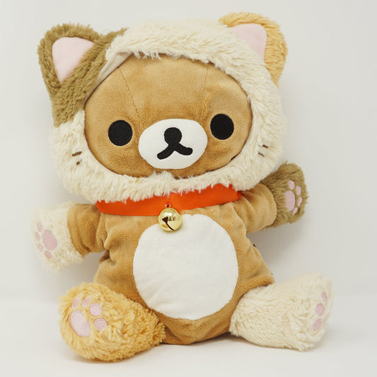 2015 Calico Cat Rilakkuma Big Puppet Plush - Cat Theme Rilakkuma - San-X