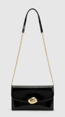 Noir Luxe Clutch Bag - Black
