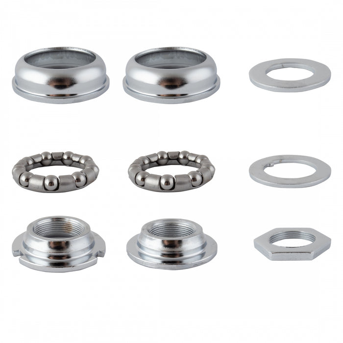 Black Ops American loose ball Bottom Bracket Set Chrome