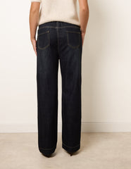 Elasticated Waist Jeans With Tie