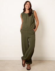Studded Detailed Balloon Trouser Set