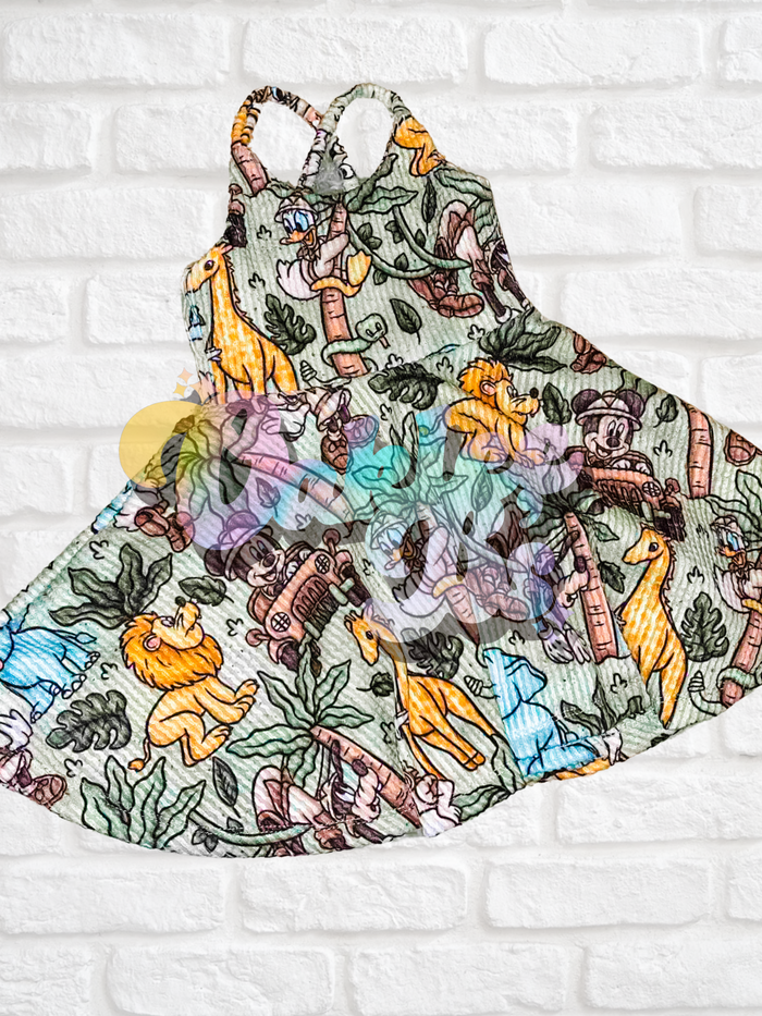 Jungle Mouse Brielle Knee Length Dress