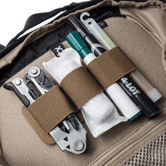 Image of MAK band full holding EDC gear in a Vertx bag and armor bundle.