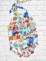 Mari0 Halter Romper