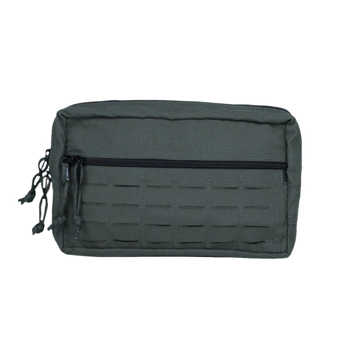 Image of the Assault Pouch in Green. Front view of the admin pouch for your edc kit.