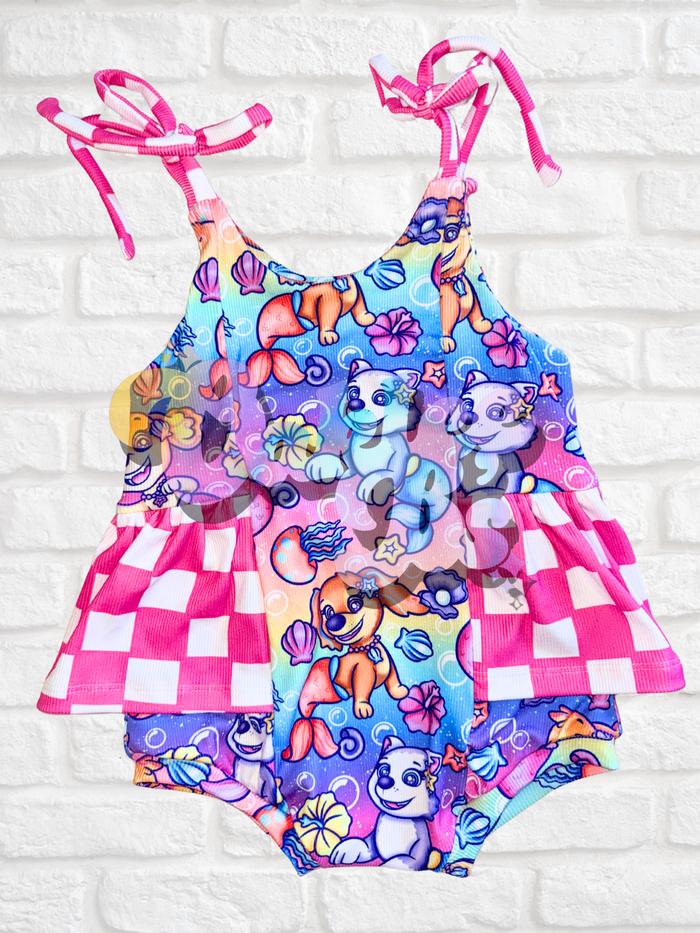Mermaid Pups Azalea Romper