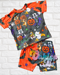 Mouse Halloween Raglan & Boy Shorts