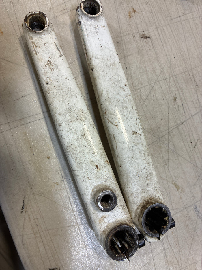 oem 180mm white crank arms