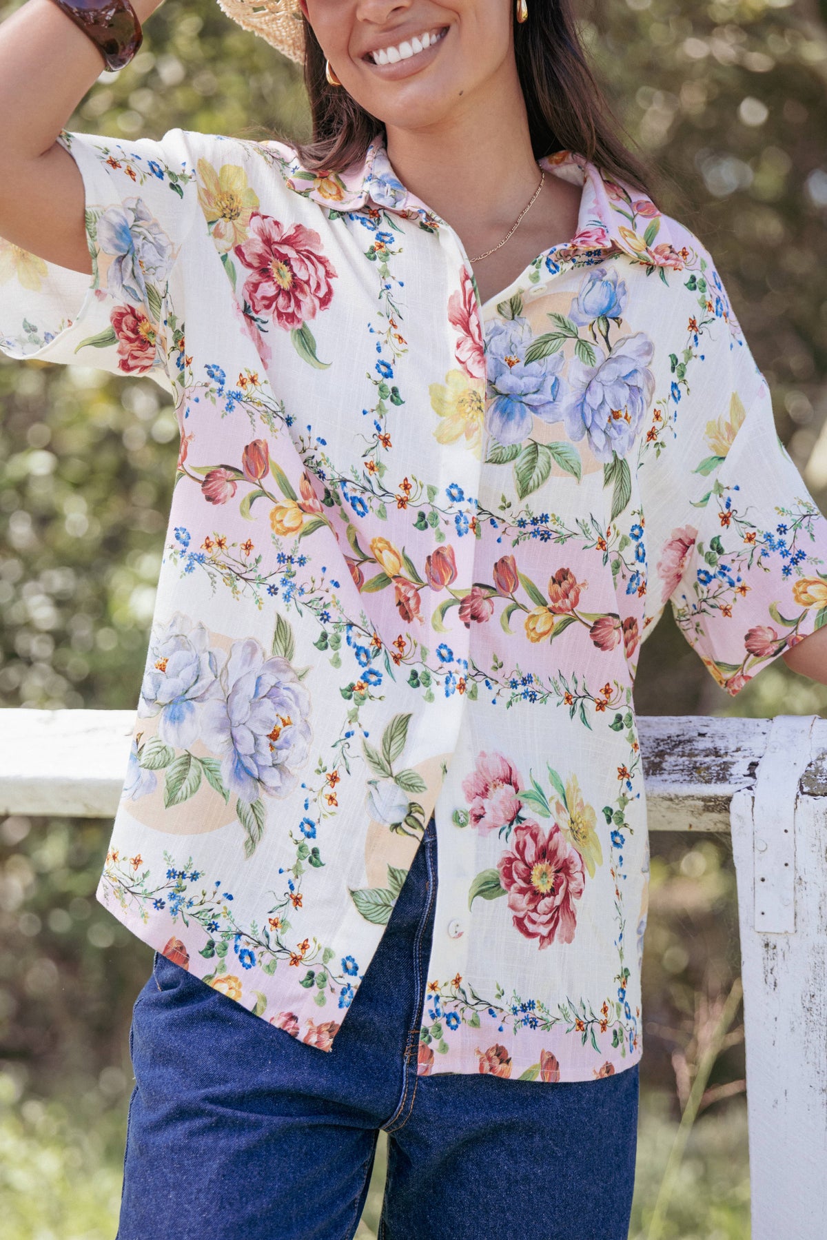 Cascais Shirt - Rose Tile