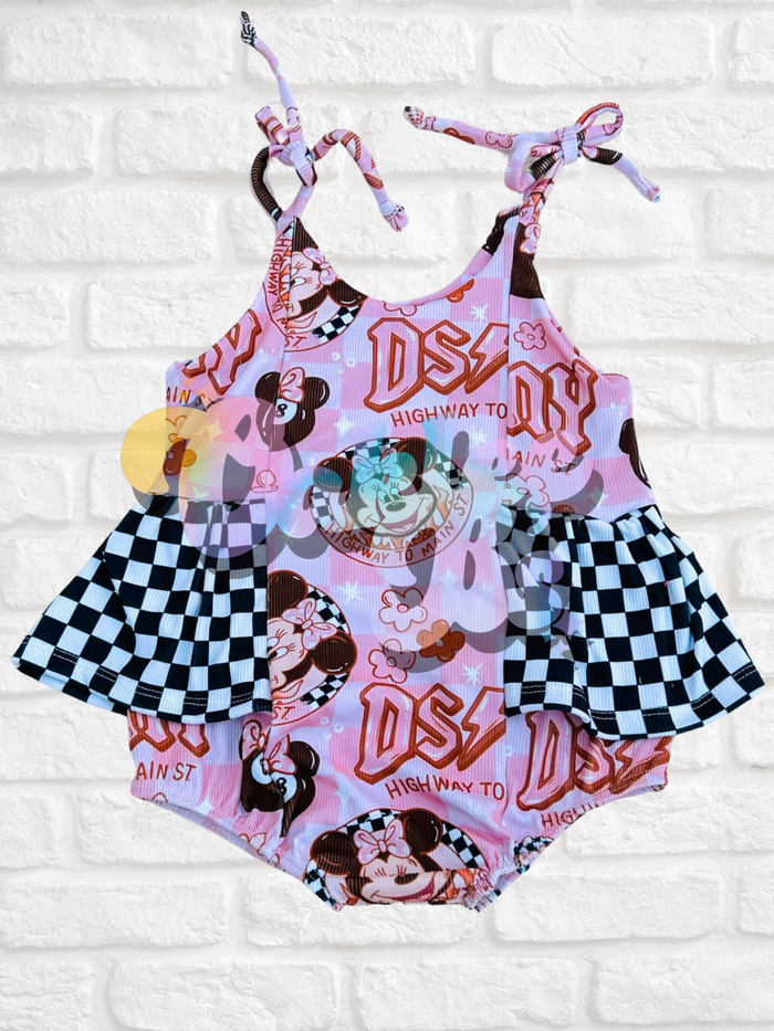 Pink Mouse Azalea Romper