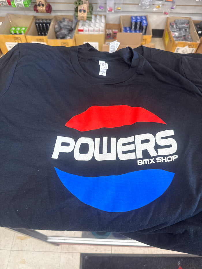Powers Bmx Soda t shirt Black